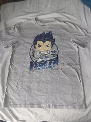 Buy Dragon Ball T-shirt Funko Pop Tee Vegeta Printed Top Size L Goku Anime Manga  • 5£