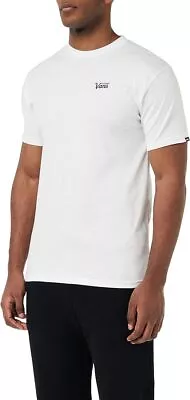 Buy New Men's Vans Mini Script T-Shirt White Large • 14.99£