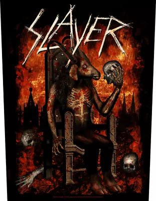 Buy Slayer - Devil On Throne Backpatch Rückenaufnäher - Official Merch • 12.89£