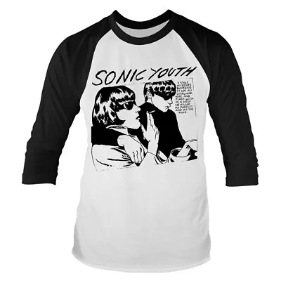 Buy Sonic Youth - Goo (White/Black) (NEW SMALL MENS 3/4 SLEEVED BASEBALL T-SHIRT) • 11.43£