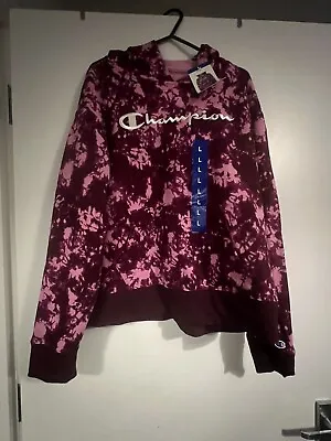 Buy Champion Ladies/Women Tie Dye Hoodie In Purple - LARGE NEW • 10£