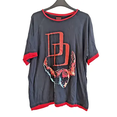 Buy Retro Marvel Daredevil T Shirt Size XL Black 2007 Crew Neck Short Sleeve • 19.99£