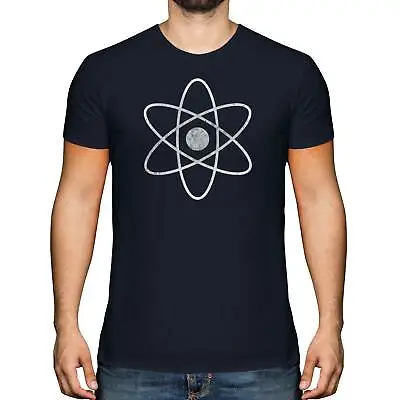 Buy Atomic Whirl Symbol Distressed Print Mens T-shirt Vintage Top Atheist Atheism • 9.95£