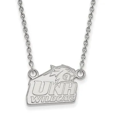 Buy University Of New Hampshire Wildcats Mascot Pendant Necklace In Sterling Silver • 60.47£
