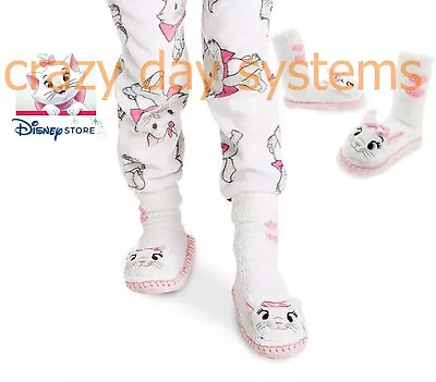 Buy Disney Store Marie Aristocats Girls Slippers Socks Non-slip Sz 9 10 11 12 1 2 3 • 15.69£