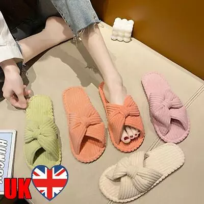 Buy Women Comfy Trendy Slippers Lightweight Soft Home Slippers For Christmas Gift • 11.27£