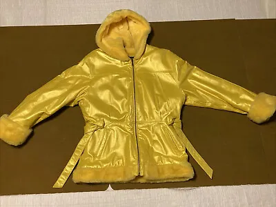 Buy Wilson's Leather Women's Yellow Leather  Jacket Hooded Insulated Free Shipping • 33.15£