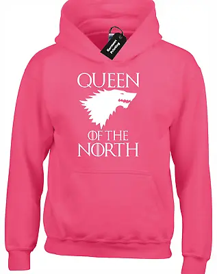 Buy Queen Of The North Hoody Hoodie Game King Jon Snow Stark Thrones Lannister Wolf • 16.99£