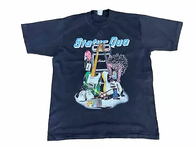 Buy STATUS QUO Vintage 1988 Europe Tour T-Shirt Large • 10£