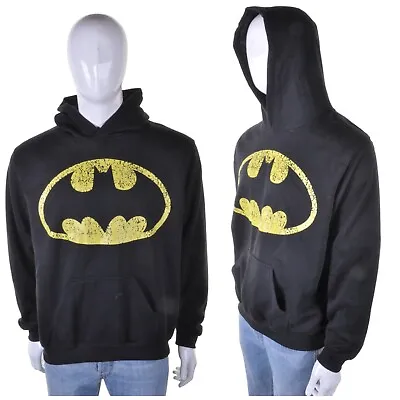 Buy Vintage BATMAN Hoody XXL 2XL Retro DC Black Hoodie Sweatshirt Top Geeky • 19.99£