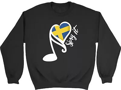 Buy Sweden Song Contest Kids Sweatshirt Music Singing Boys Girls Gift Jumper • 12.99£
