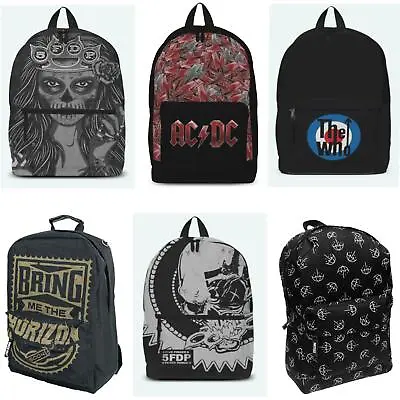 Buy ACDC Bring Me The Horizon FFDP The Who Rocksax Back Pack Bag 100% Official Merch • 24.99£