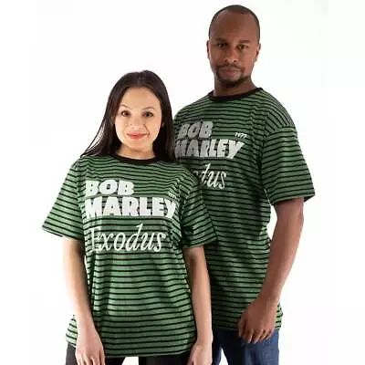 Buy Bob Marley Exodus Striped Logo T Shirt • 17.95£