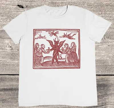 Buy Satan In Village Vintage T Shirt - Retro Satan - %100 Premium Cotton • 12.95£