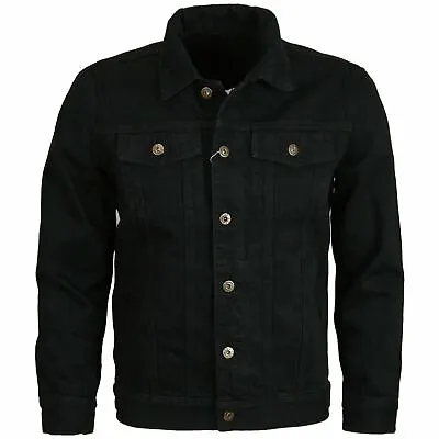 Buy Mens Denim Jackets Vintage Classic Trucker Work Wear Western Stonewash Jean Coat • 25.99£