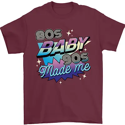 Buy 80s Baby 90s Made Me Music Pop Rock Mens T-Shirt 100% Cotton • 10.48£