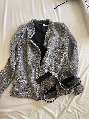 Buy Iro Paris Grey Jacket With Belt, Size 8 (36) Excellent Condition • 45£