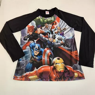 Buy Marvel Avengers Assemble LONG SLEEVE MEN'S T-shirt XL LIKE NEW • 25.25£