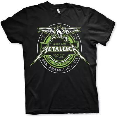 Buy Metallica - Fuel (Beer Label) T-Shirt - Official Band Merch • 20.64£