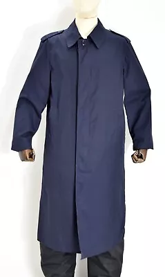 Buy Genuine French Army Navy Waterproof Trench Coat Jacket Long Full Length Raincoat • 22.50£