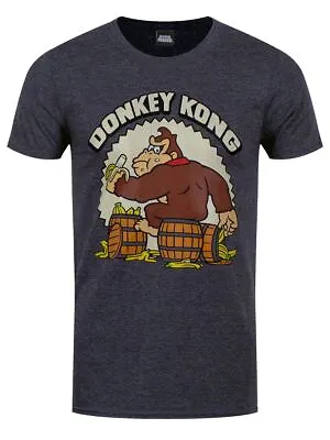 Buy Nintendo Donkey Kong Bananas Mens Heather Grey T-Shirt-Extra Large (42 - 44 ) • 14.99£