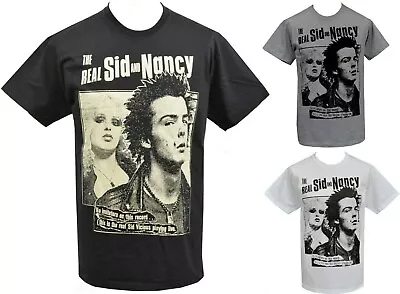 Buy Mens PUNK T-Shirt The Real SID VICIOUS & NANCY English Punk Rockers 1977 ROCK • 18.50£