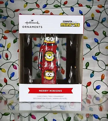 Buy Hallmark Christmas Ornament Merry Minions In Ugly Sweater • 16.53£