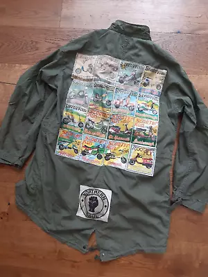 Buy Vtg US Army M65 (1973) Mod Fishtail Parka Liner Paddy Smith Patches X 21 Scooter • 249£