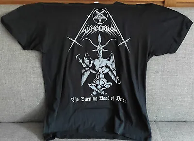 Buy Thunderbolt The Burning Deed Of Deceit T-Shirt JHK L Infernal War Urgehal Marduk • 102.77£