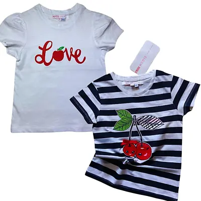 Buy Kids Girls  Cotton T Shirts Short Sleeves Fairy Cherry  Craft Work Summer Tops • 6.50£