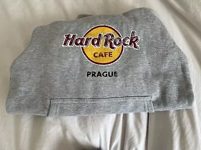 Buy Hard Rock Cafe Mens Small Classic Logo Hoodie Grey PRAGUE • 20£