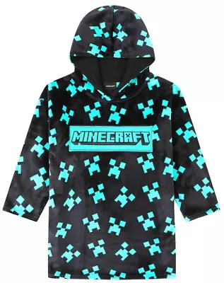 Buy Minecraft Oversized Creeper Blanket Hooded Fleece For Boys Girls Keep Warm W22 • 23.99£