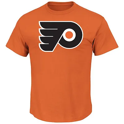 Buy NHL Philadelphia Flyers Tek Petch Logo Majestic Ice Hockey T-Shirt • 21.55£