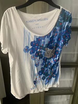 Buy Karen Millen T-shirt Size 12 • 5£