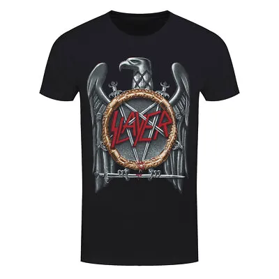 Buy Slayer T-Shirt Silver Eagle Metal Band Official Black New • 15.95£