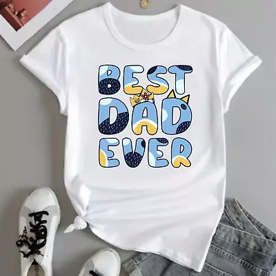Buy Bluey Dad T-Shirt, Kids Favourite Cartoon Bluey Shirt,  Father Day Shirt 2024 • 10.99£