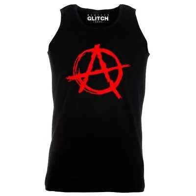 Buy Anarchy Symbol Vest Men's Punk Rock Bedlam Evil Anarchist Rocker War Funny • 12.99£