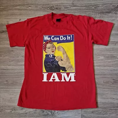 Buy Vtg We Can Do It Rosie The Riveter WWII Poster 90s Single Stitch T Shirt Med • 14£