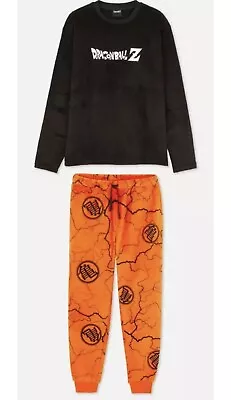 Buy Dragonball Z  Pyjama Sherpa Set Polyester Long Sleeve PJ Mens Large Primark • 16.99£