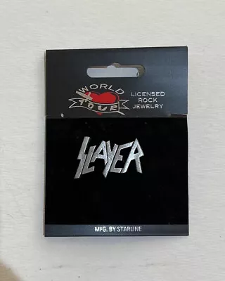 Buy SLAYER Vintage Starline Pewter Pin - Early 90s - NEW OLD STOCK -Rare Promo Merch • 32.81£