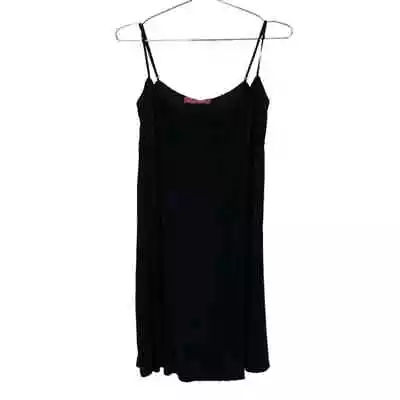 Buy Pookie & Sebastian Basic Soft Spaghetti Strap Stretchy Mini Dress Size S Black • 16.16£
