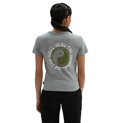 Buy VANS - Centered Mini T-Shirt - Womens Short Sleeve Tee - Dusk Downer/Grey • 32£