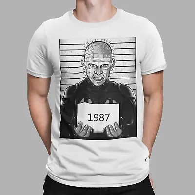 Buy Hellraiser T-Shirt Official Police Pin Head Horror Halloween Movie Retro Film • 6.99£