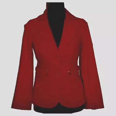 Buy Bisou Bisou, Ladies Red Cotton & Nylon Jacket, Size XS • 24.99£