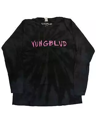 Buy Yungblud Scratch Logo Dip Dye Long Sleeve T Shirt • 22.95£