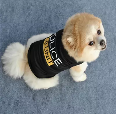 Buy Dog Black Pet Puppy T-Shirt Clothes Coat Apparel Costumes Warmer Summer Top Vest • 3.79£