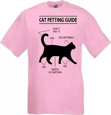 Buy Cat Petting Guide Novelty Pet Cat T Shirt Various Colours And Sizes • 8.99£