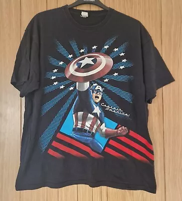 Buy Captain America Marvel T-shirt Size XL • 12£
