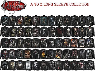 Buy Spiral Direct Rock/Metal/Dragon/Reaper/Skull/Goth/Wolf/Lion/Long Sleeve T-shirts • 19.98£