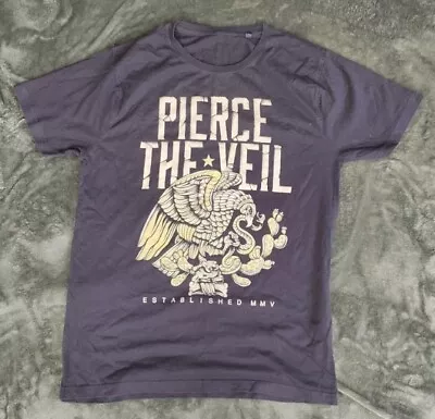 Buy Pierce The Veil T Shirt Rare Rock Metal Emo Band Merch Tee Size Medium • 16.50£
